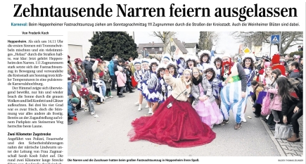 WNOZ 16.02.2026 Heppenheimer Fastnachtumzug