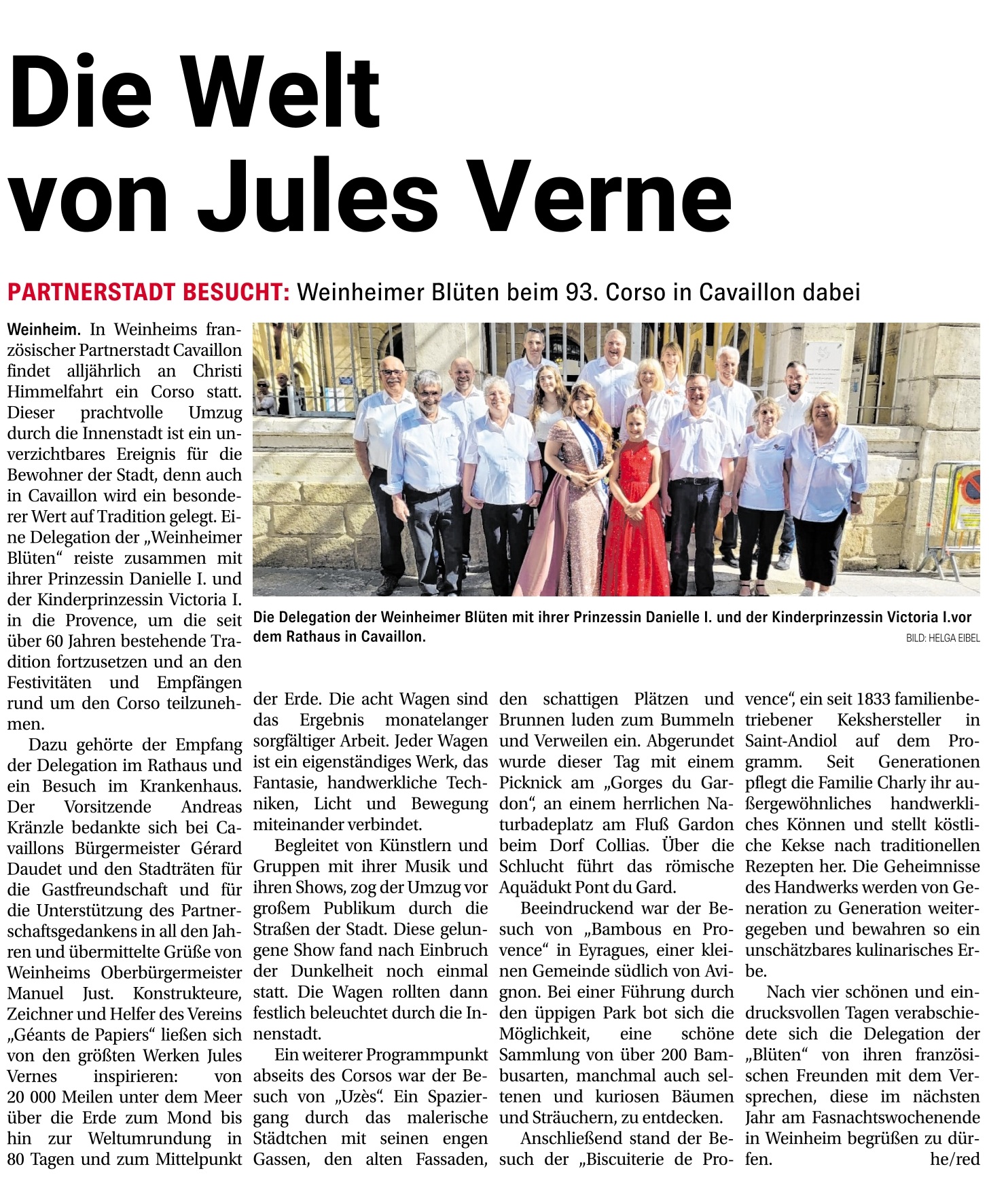 BAZ 13/14.06.2025 Die Welt von Jules Verde